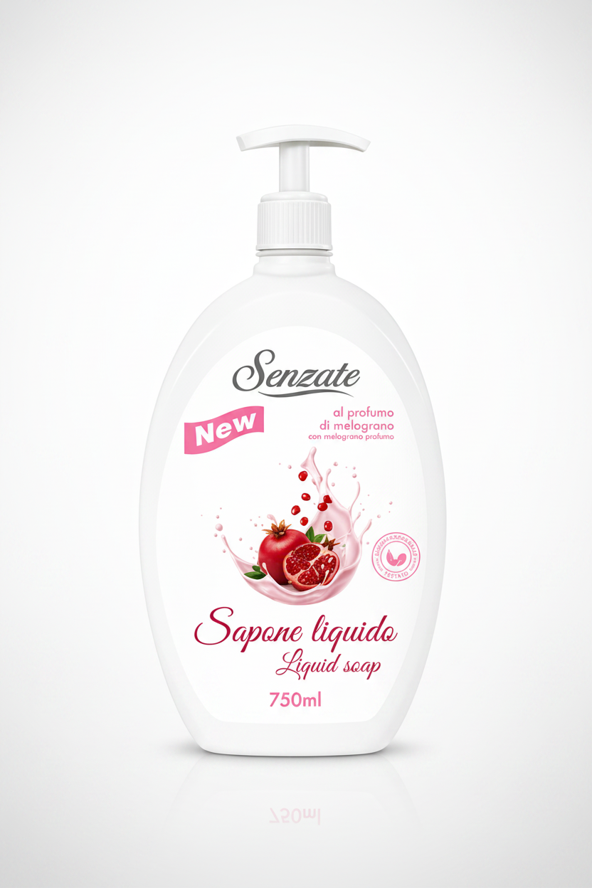 Senzate Sapone Liquido alla Fragola - 750ml
