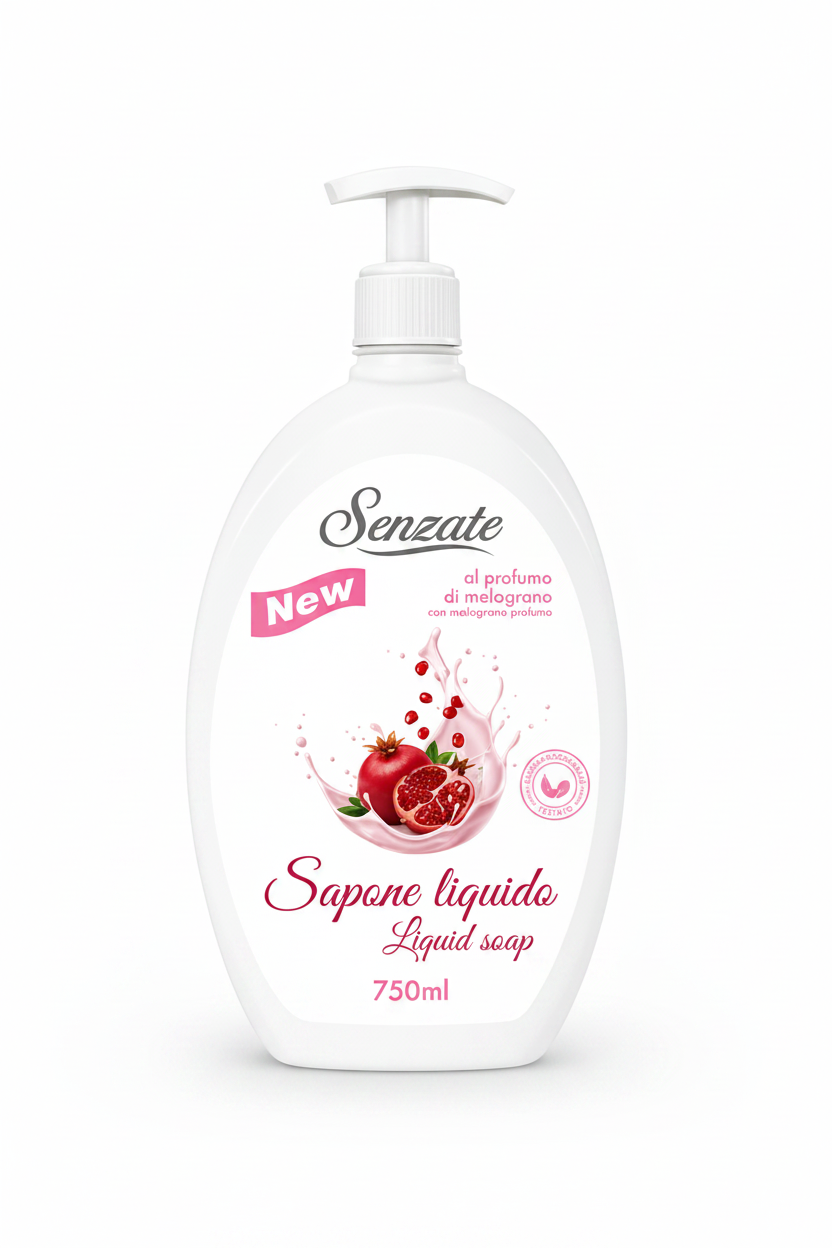 Senzate Sapone Liquido al Melograno - 750ml
