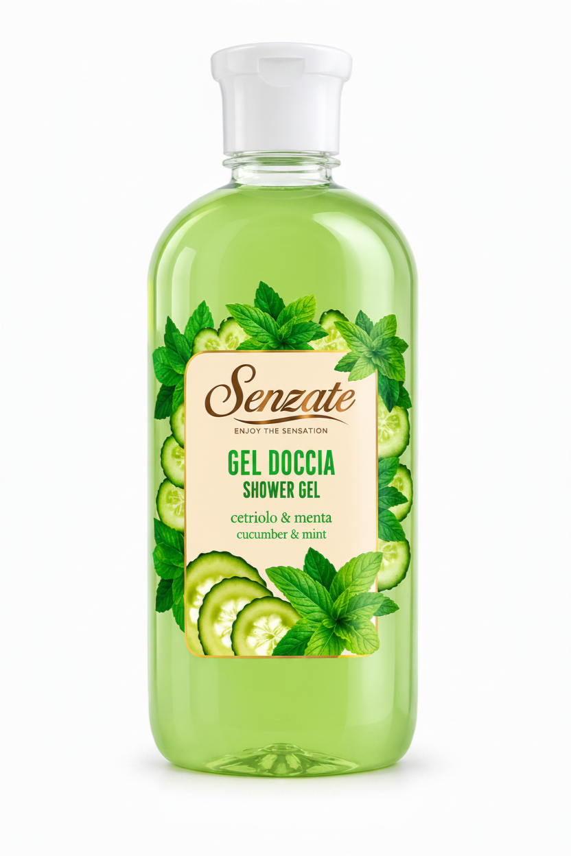 Senzate Naturals Bagno Schiuma Cetriolo & Menta - 500ml