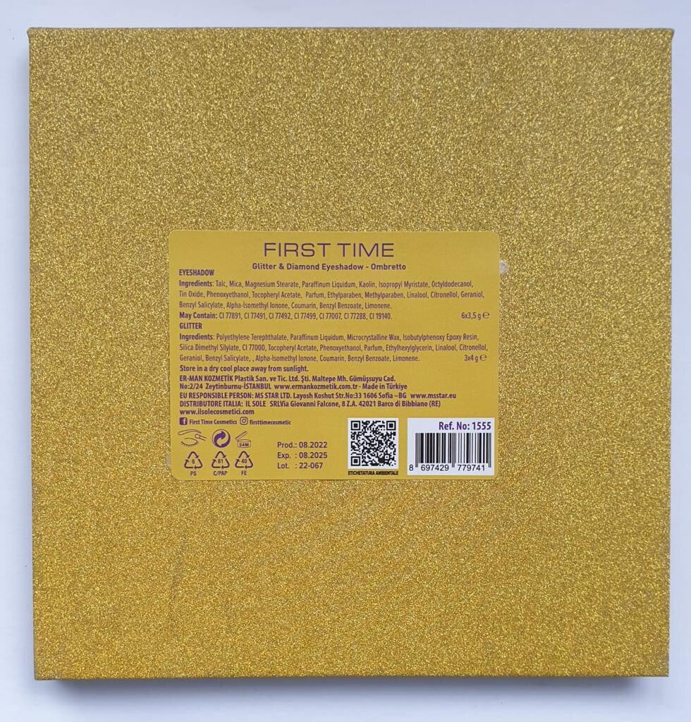 FIRST TIME OMBRETTO 9 COLORI GOLD DIAMOND