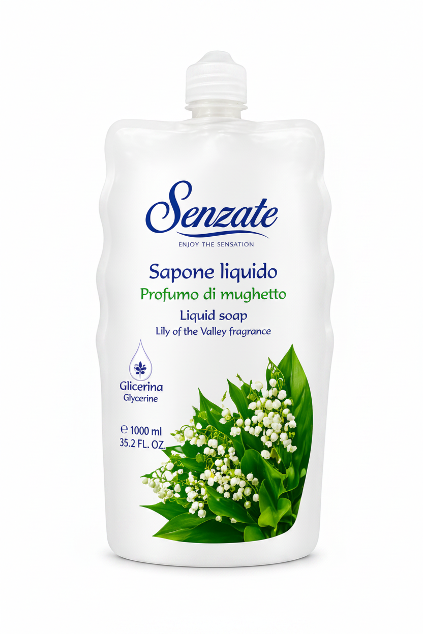 Senzate Sapone Liquido Mughetto - Ricarica 1000 ml