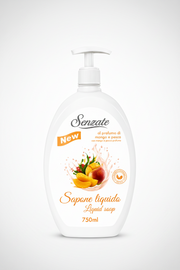 Senzate Sapone Liquido alla Pesca & Mango - 750ml