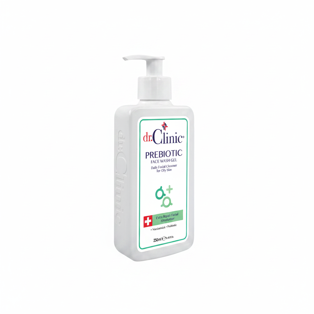PREBIOTIC FACE WASH GEL DAILY FACIAL CLEANSER FOR OILY SKIN GREEN